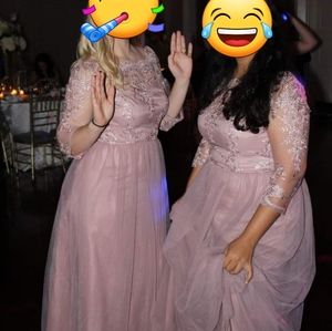 Dusty rose size 14 prom/bridesmaid dress